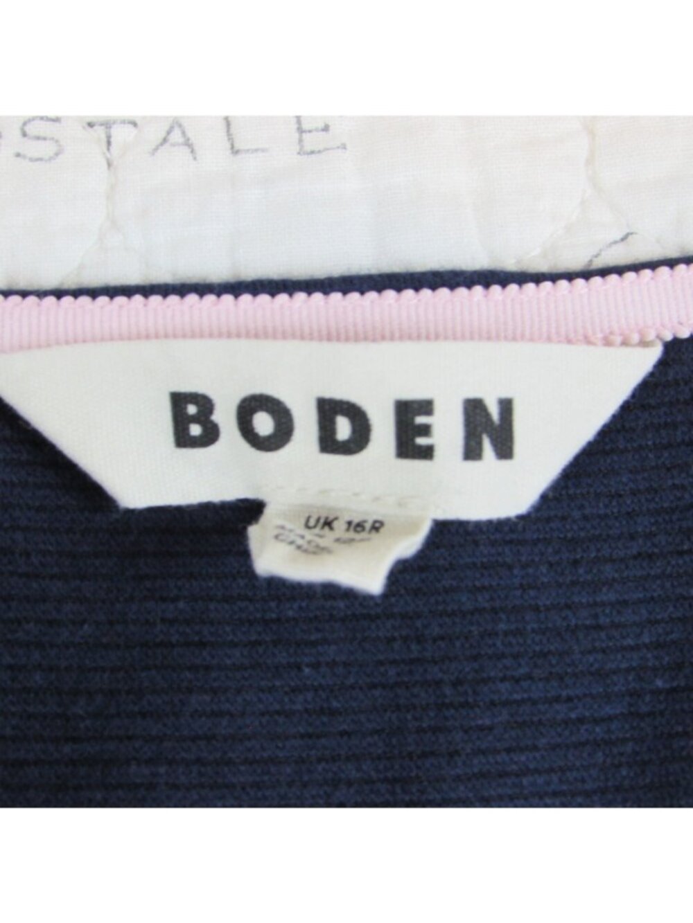 EUC Boden Brontë Ottoman V-Neck Dress Navy Blue Office work womens Sz 12R - Picture 2 of 5